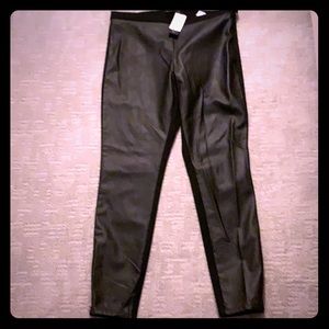 Never worn ankle zip leather pants